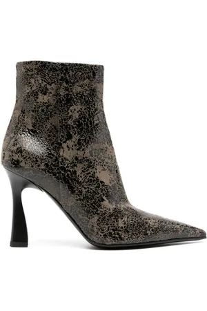 Premiata 95mm cracked-effect leather boots