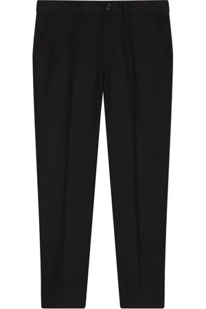 Dolce & Gabbana Embroidered-logo smart trousers