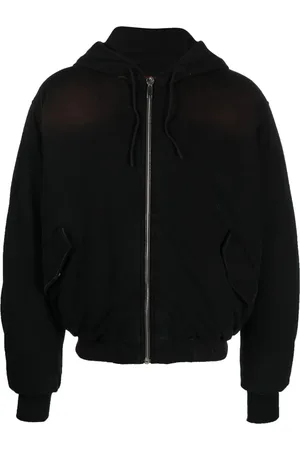 424 FAIRFAX Zip-up padded hooded jacket