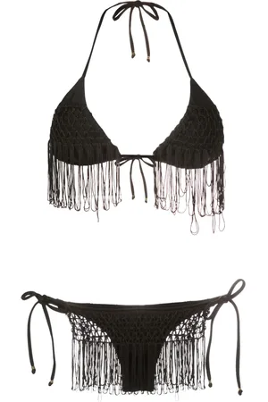 AMIR SLAMA Floral-print two-piece bikini set