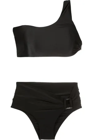 AMIR SLAMA Gathered-buckle two-piece bikini set