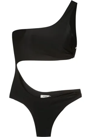 AMIR SLAMA Logo-engraved buckle swimsuit