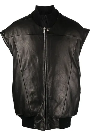 Rick Owens Jumbo Flight padded leather gilet
