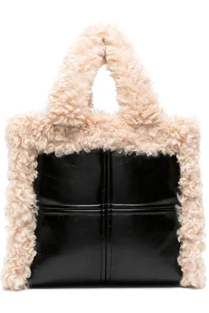 Stand Studio Lolita Faux Fur Tote in Pink