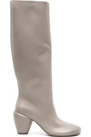 MARSÈLL Mid-heel knee-length leather boots