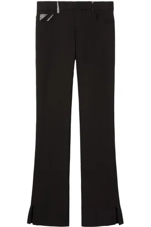 Puccini Marmo-print straight-leg trousers