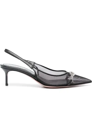 GEDEBE 50mm crystal-embellished pumps