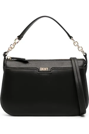 DKNY Bryant North South Leather Tote Bag, Black