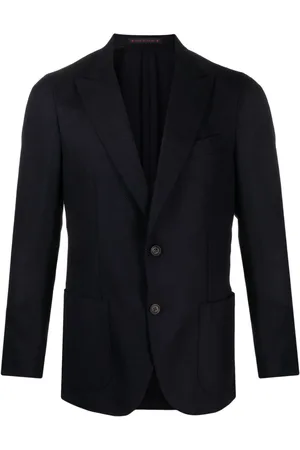 Bagnoli Single-breasted virgin wool blazer