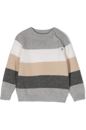 Il gufo Striped virgin-wool jumper