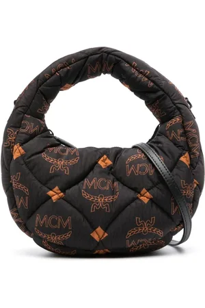 MCM Gretl Vintage Monogram Jacquard Crossbody Handbag