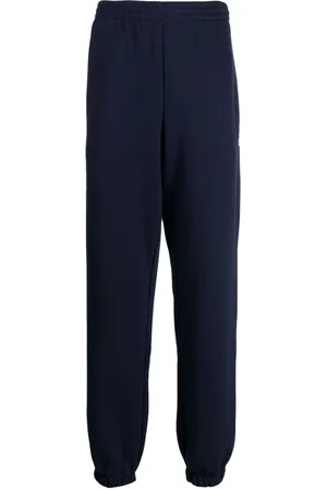 Lacoste Crocodile logo-patch fleece track pants
