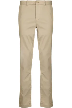 Lacoste Logo-patch slim-fit trousers