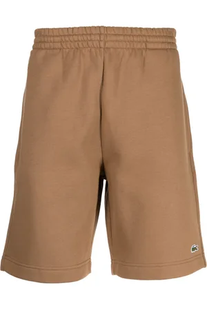 Lacoste Logo-embroidered jersey shorts