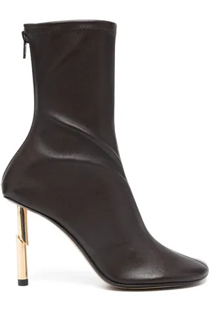 Lanvin Sequence 95mm leather ankle boots