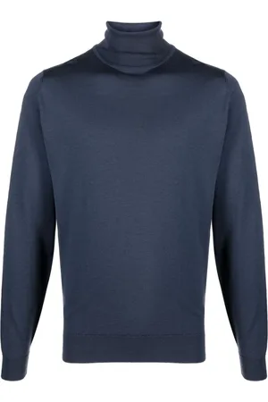 JOHN SMEDLEY Roll-neck merino jumper