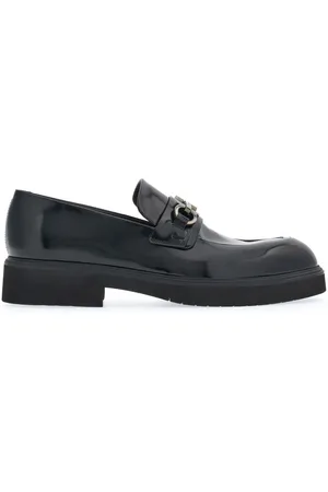 Salvatore Ferragamo Gancini-ornament leather loafers