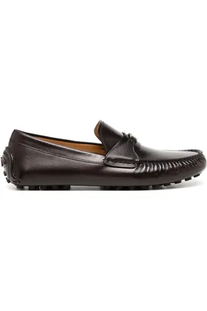 Salvatore Ferragamo Gancini-buckle leather loafers