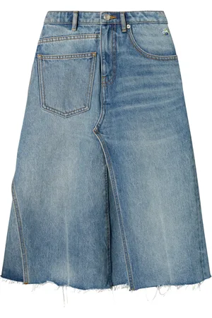 Tory Burch Deconstructed denim skirt