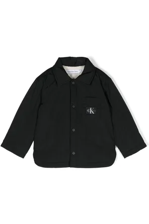 Calvin Klein Quilted Nylon Twill Monogram Logo Puffer Jacket in