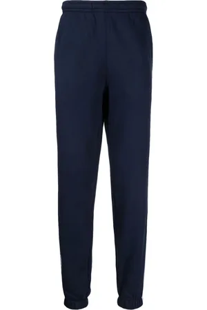 Lacoste Logo-stripes cotton-blend track pants