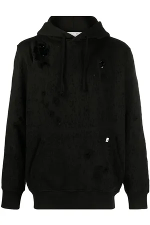 1017 ALYX 9SM Distressed-effect cotton hoodie