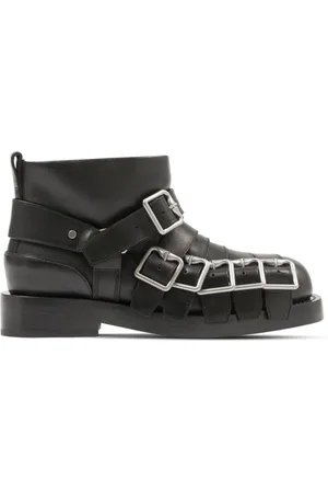 Burberry Buckled leather ankle boots