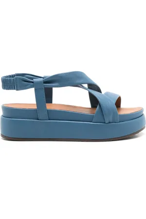 Sarah Chofakian Vionnet leather platform sandals