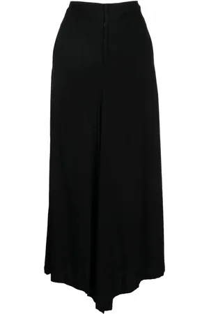 YOHJI YAMAMOTO Pleat-detailing zip-fastening cropped trousers
