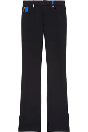 Puccini Marmo-print straight-leg trousers
