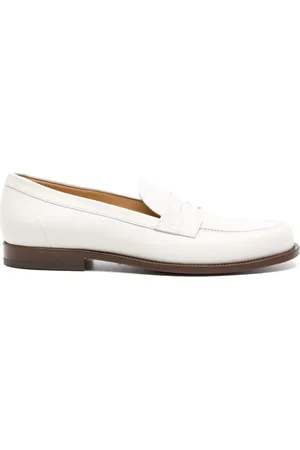 Scarosso Penny-slot leather loafers