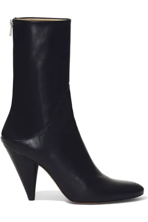 Proenza Schouler Cone 85mm leather ankle boots