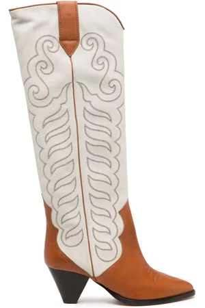 Isabel Marant Liela 60mm embroidered leather boots