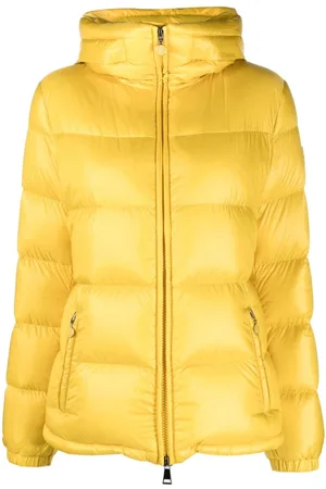 BARROW embossed monogram puffer jacket, Yellow