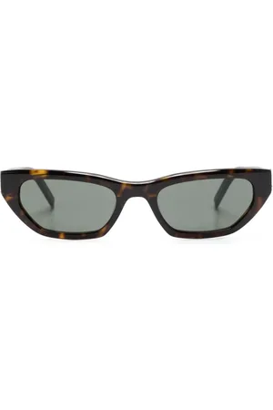 Saint Laurent Tortoiseshell-effect cat-eye frame sunglasses