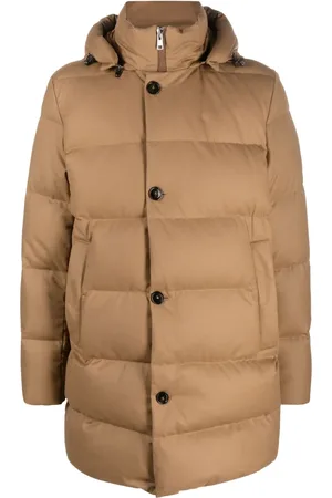 Woolrich Button-fastening hooded padded coat