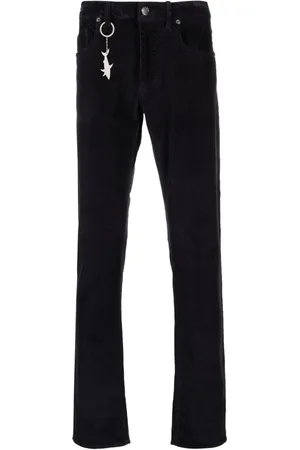 Paul & Shark Shark-keyring corduroy trousers