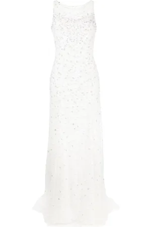 Jenny Packham Ida embellished pleated dress