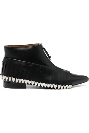 TOGA PULLA Fringed-detail leather boots