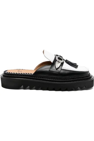 TOGA PULLA Tassel-detail leather mules