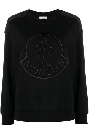 Moncler Logo-embroidered cotton-blend sweatshirt