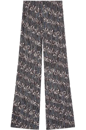 Puccini Floral print straight-legged trousers