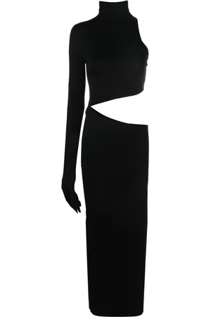 MANURI Tetris cut-out midi dress