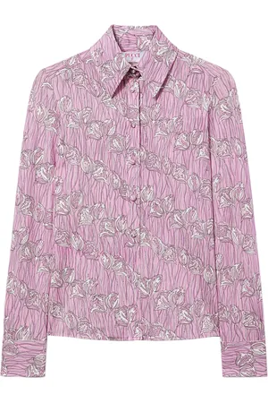 Puccini Fiori Di Loto-print satin shirt