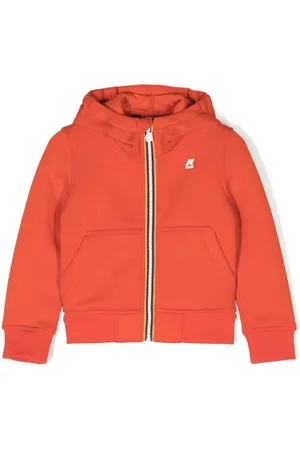 K-Way Logo-appliqué stripe-detail hoodie