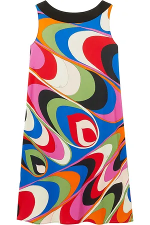 Puccini Onde-print shift minidress