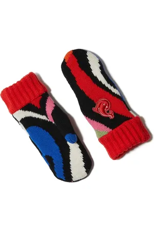 Puccini Logo patches thumb slot mittens