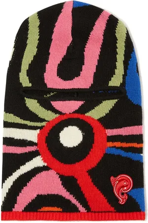 Puccini Marmo-intarsia wool balaclava beanie