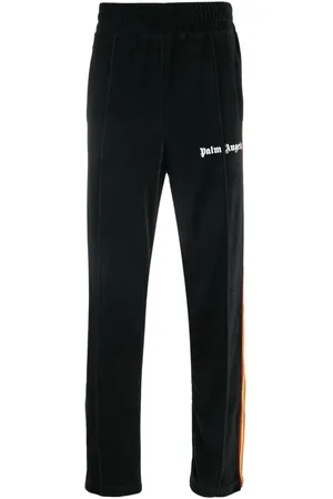 Palm Angels Black & White Jacquard Damier Classic Track Pants