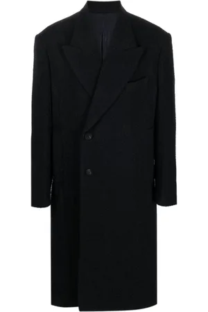 WOOYOUNGMI Peak-lapels textured single-breasted coat